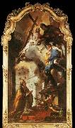 TIEPOLO, Giovanni Domenico Pope St Clement Adoring the Trinity oil on canvas